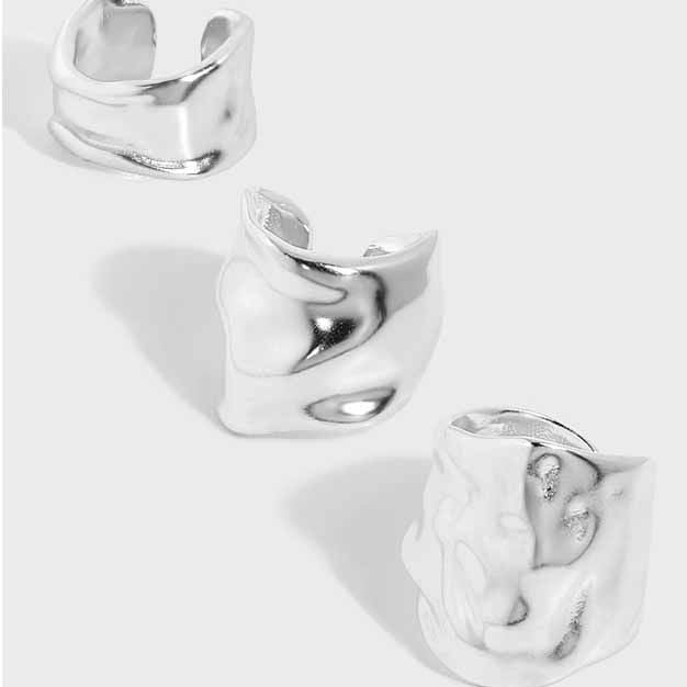 Holiday Irregular River Silver Non-Pierced Ea