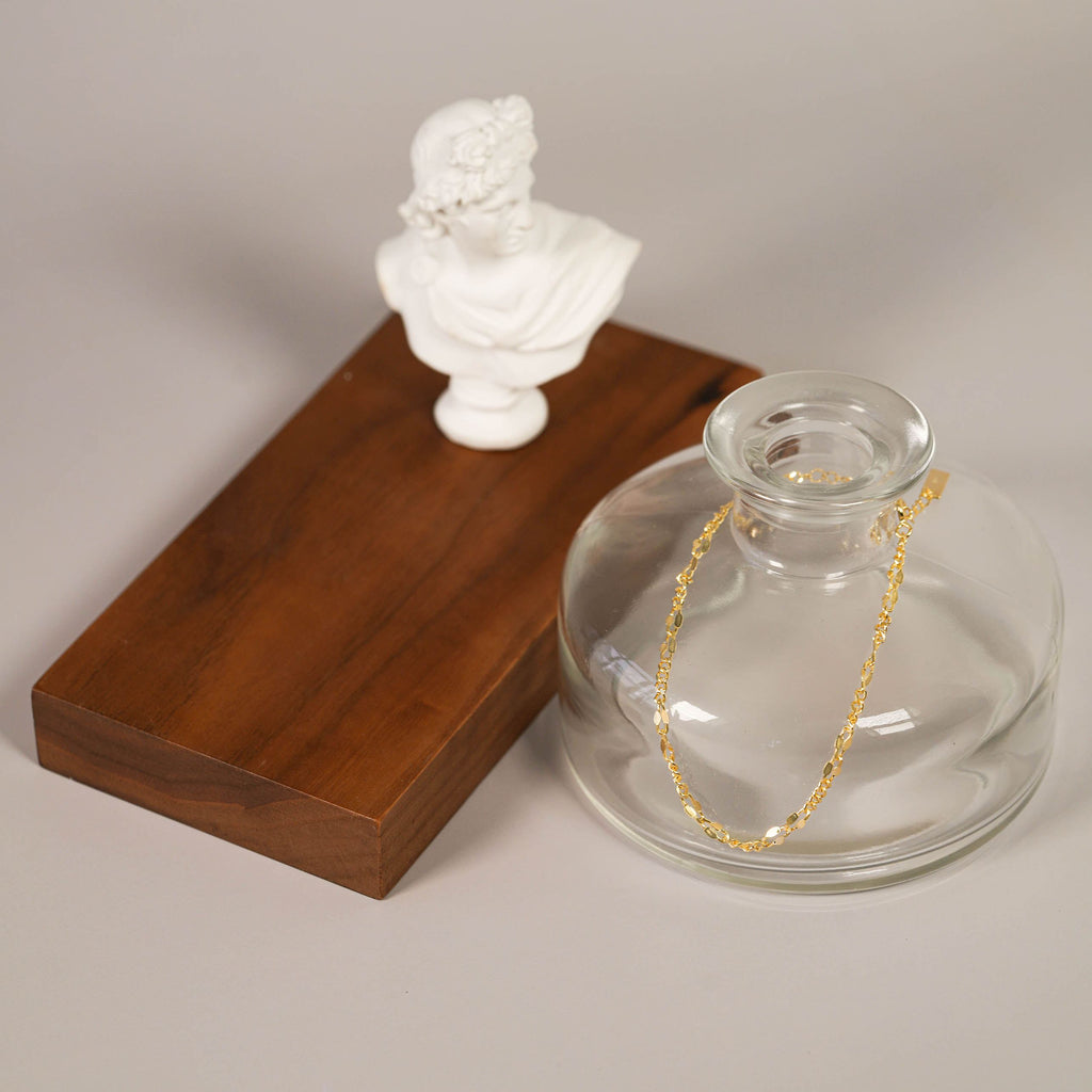 Fashion Golden Irregular Hollow Chain Silver