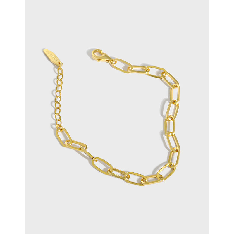 Modern Hollow Chain Fashion Silver Bracelet