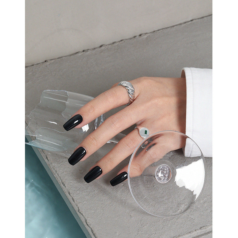 Simple Twisted Wide Office Silver Adjustable