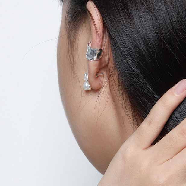 Holiday Irregular River Silver Non-Pierced Ea