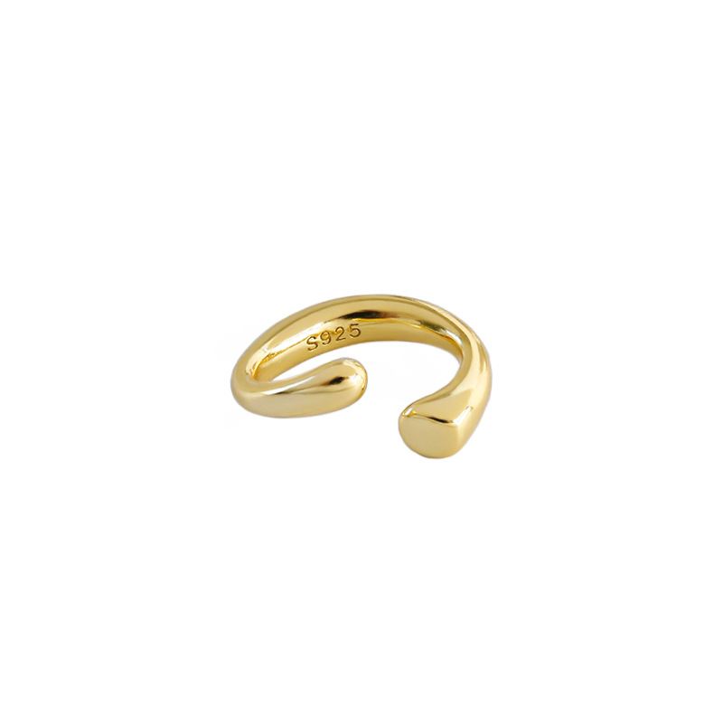 Minimalism Irregular Silver Non-Pierced Earri