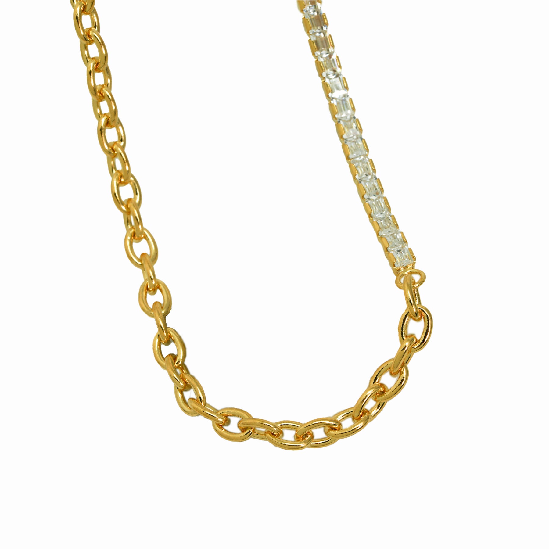 Fashion Montage Cubic Zirconia Chain Silver S