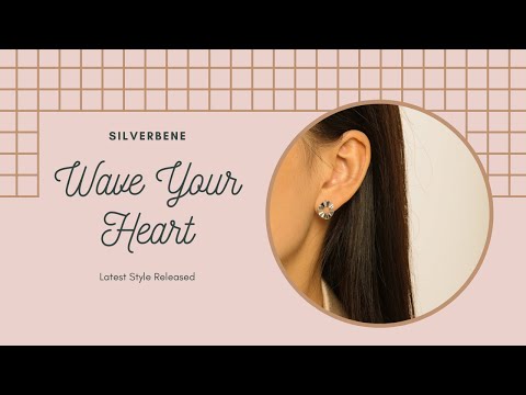 Irregular Hollow Round Wave Silver Stud Earri