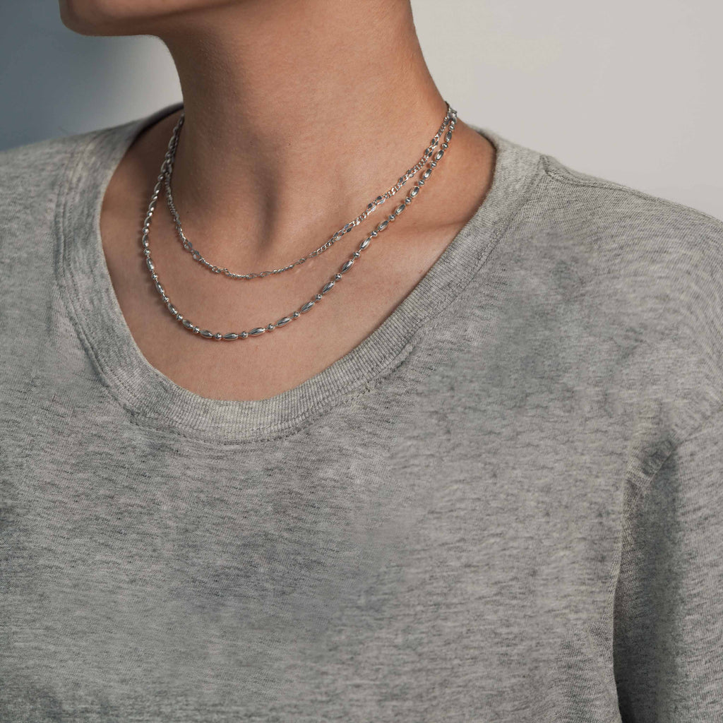 Fashion Irregular Golden Hollow Chain Silver